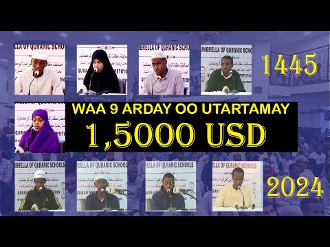 9 Arday mid usaadaali 1,5000 Dolar inuu ku guulaysan dooono || 2024